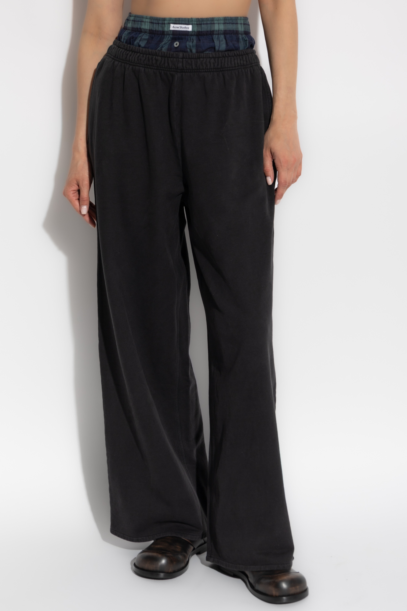 ‪ෆ‪.*・゜ Black Wide-leg sweatpants Acne Studios - Vitkac Canada